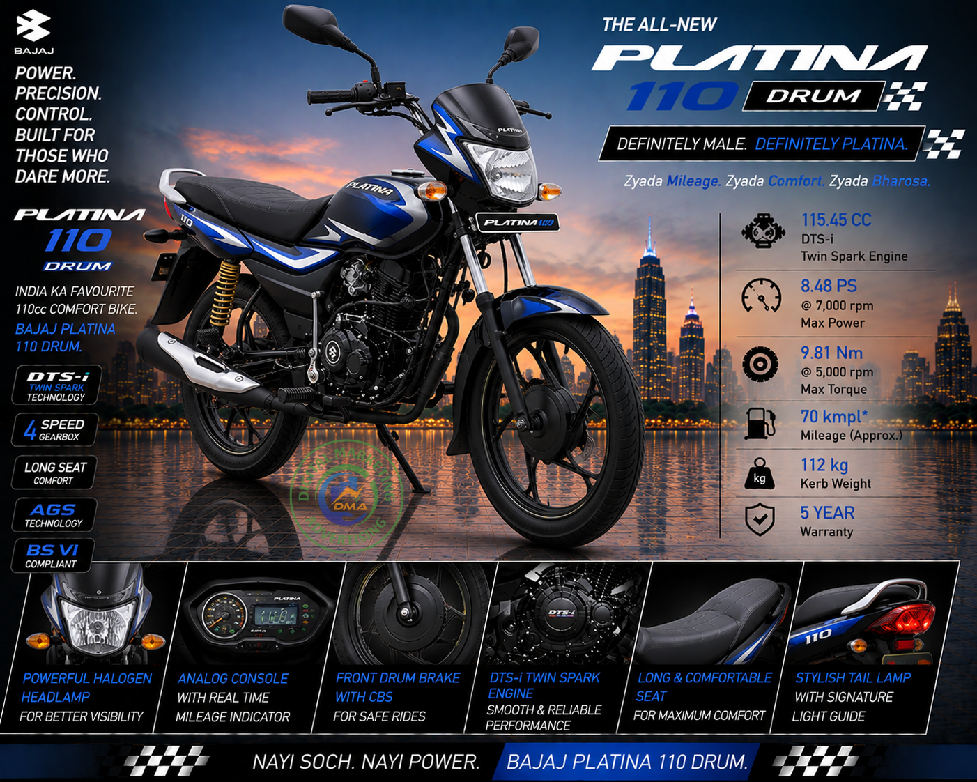 Platina 110 Drum