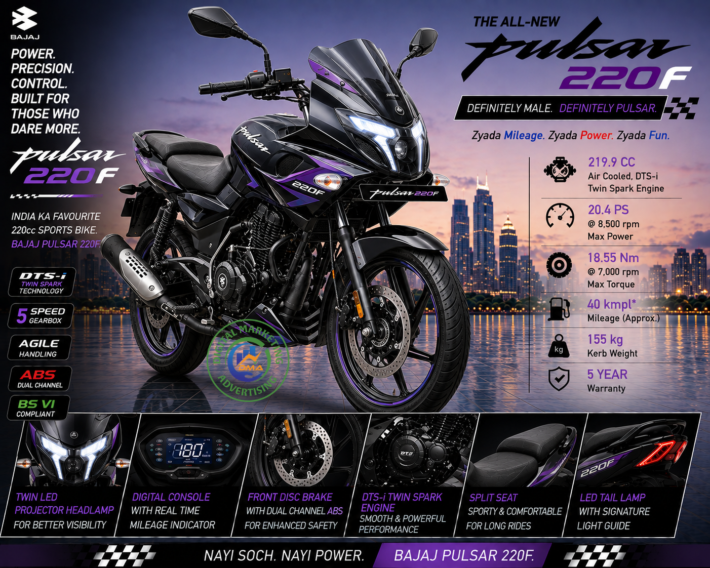 Pulsar 220F