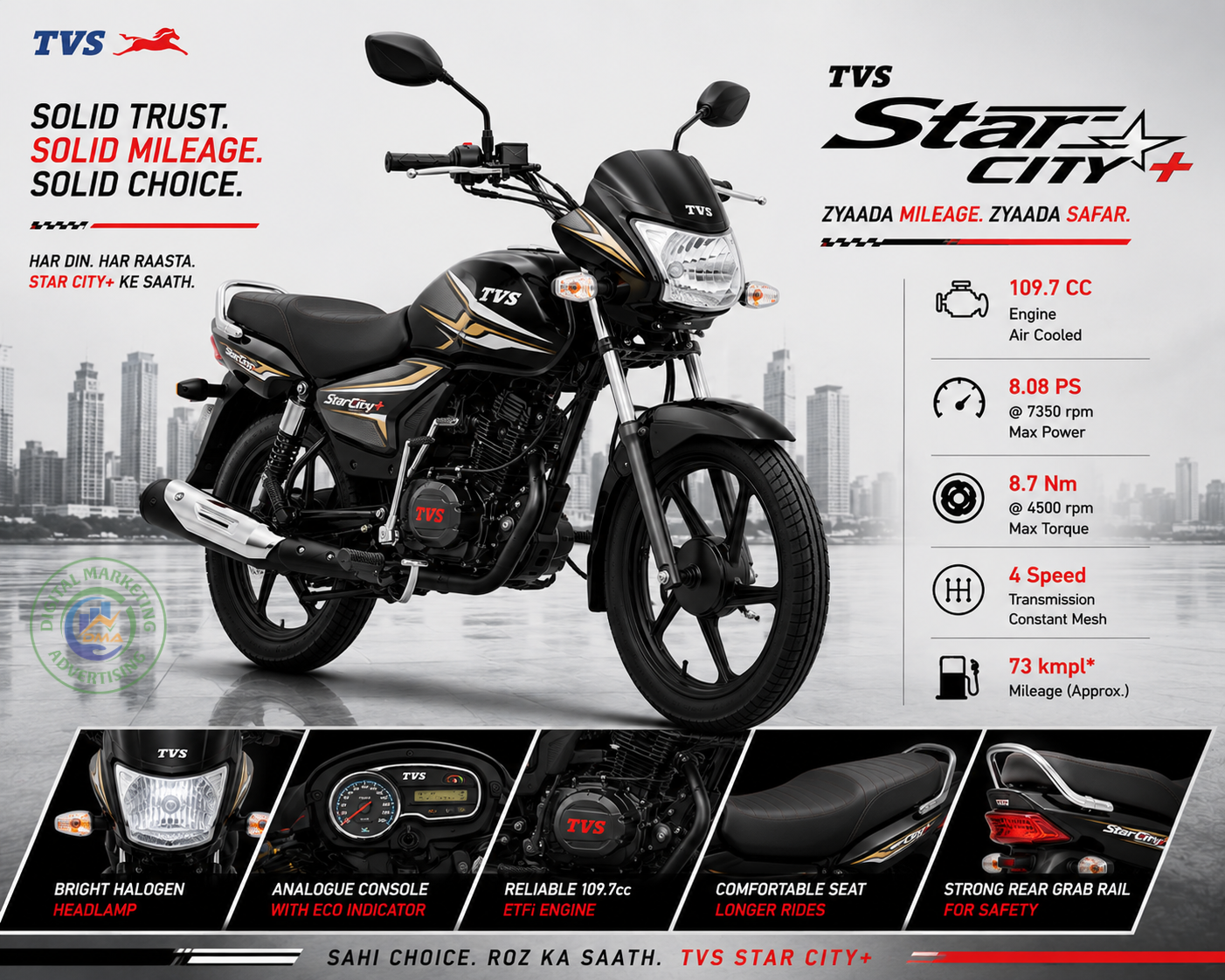 TVS StaR City+